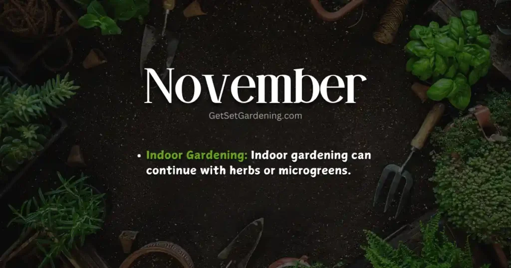 November Gardening Calendar November Gardening Calendar