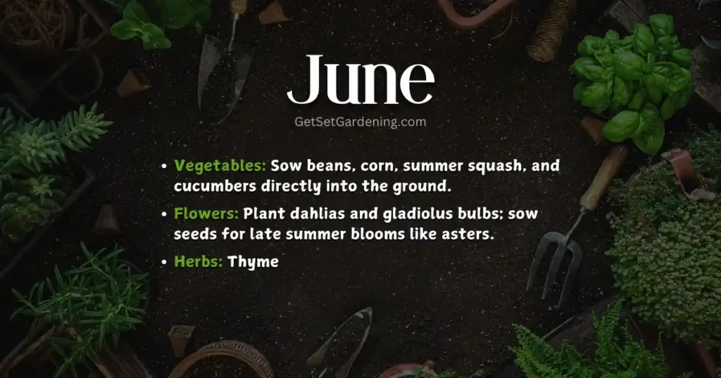 June Gardening Calendar June Gardening Calendar
