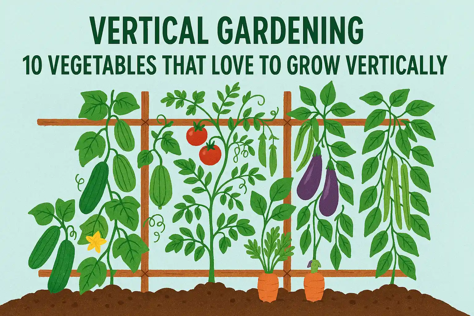 Vertical Gardening: 10 Vegetables That Love To Grow Vertically