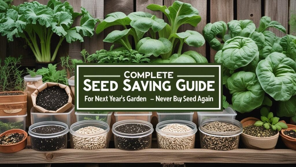 complete seed saving guide for next year's garden